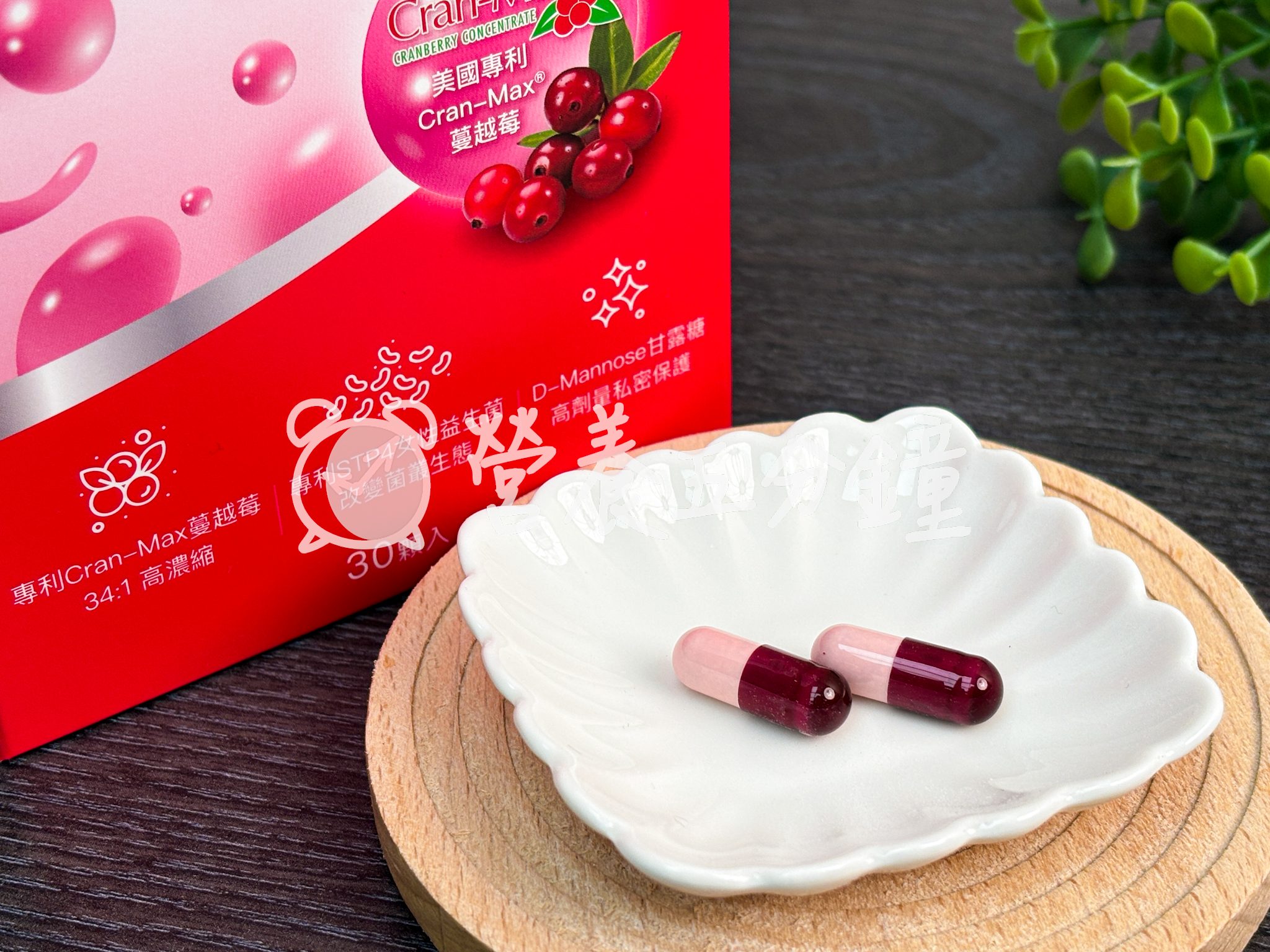 蔓越莓益生菌推薦：【Angel Lala天使娜拉】蔓越莓甘露糖益生菌膠囊