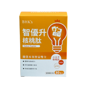 【BHK's】智優升核桃肽植物膠囊	