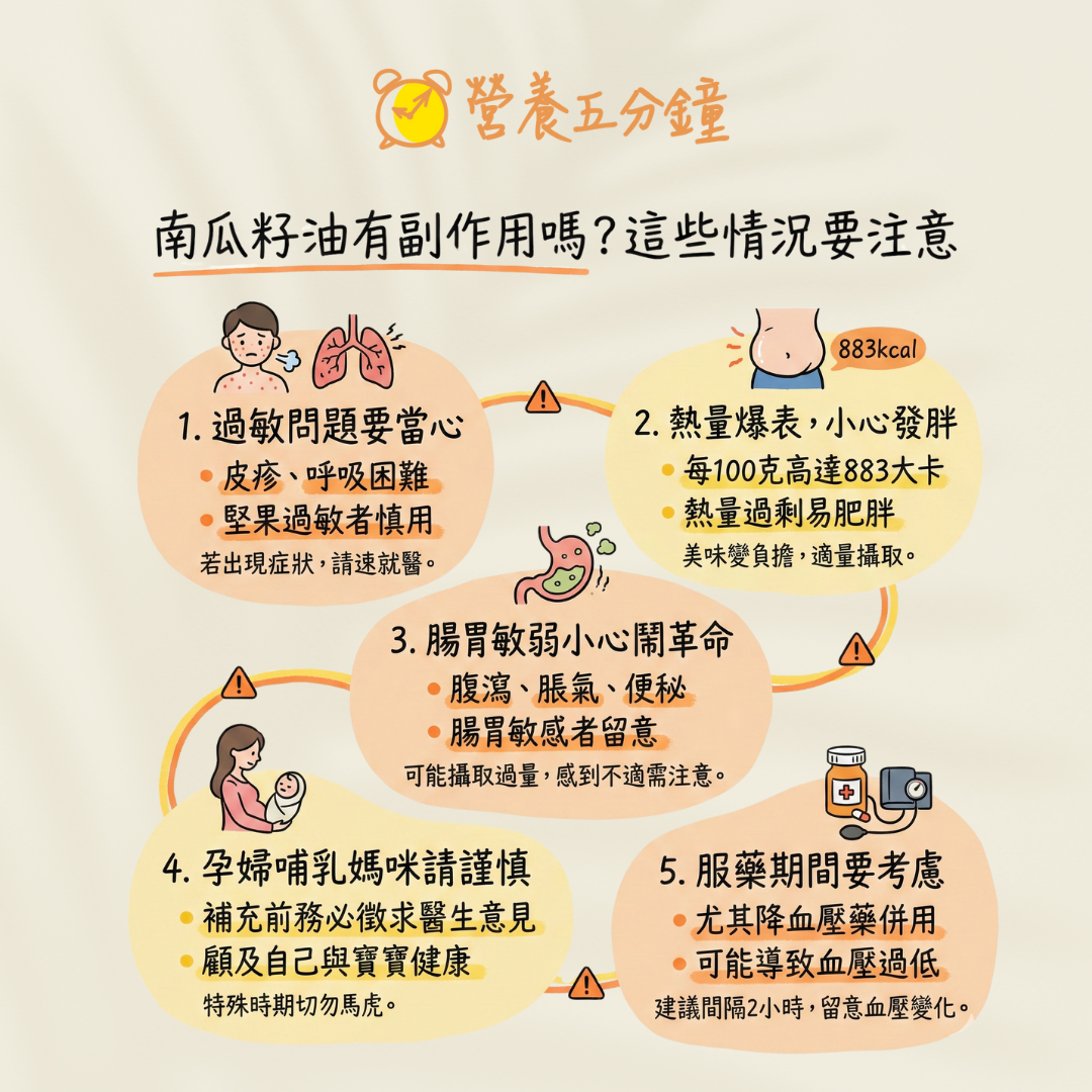 南瓜籽油副作用與禁忌