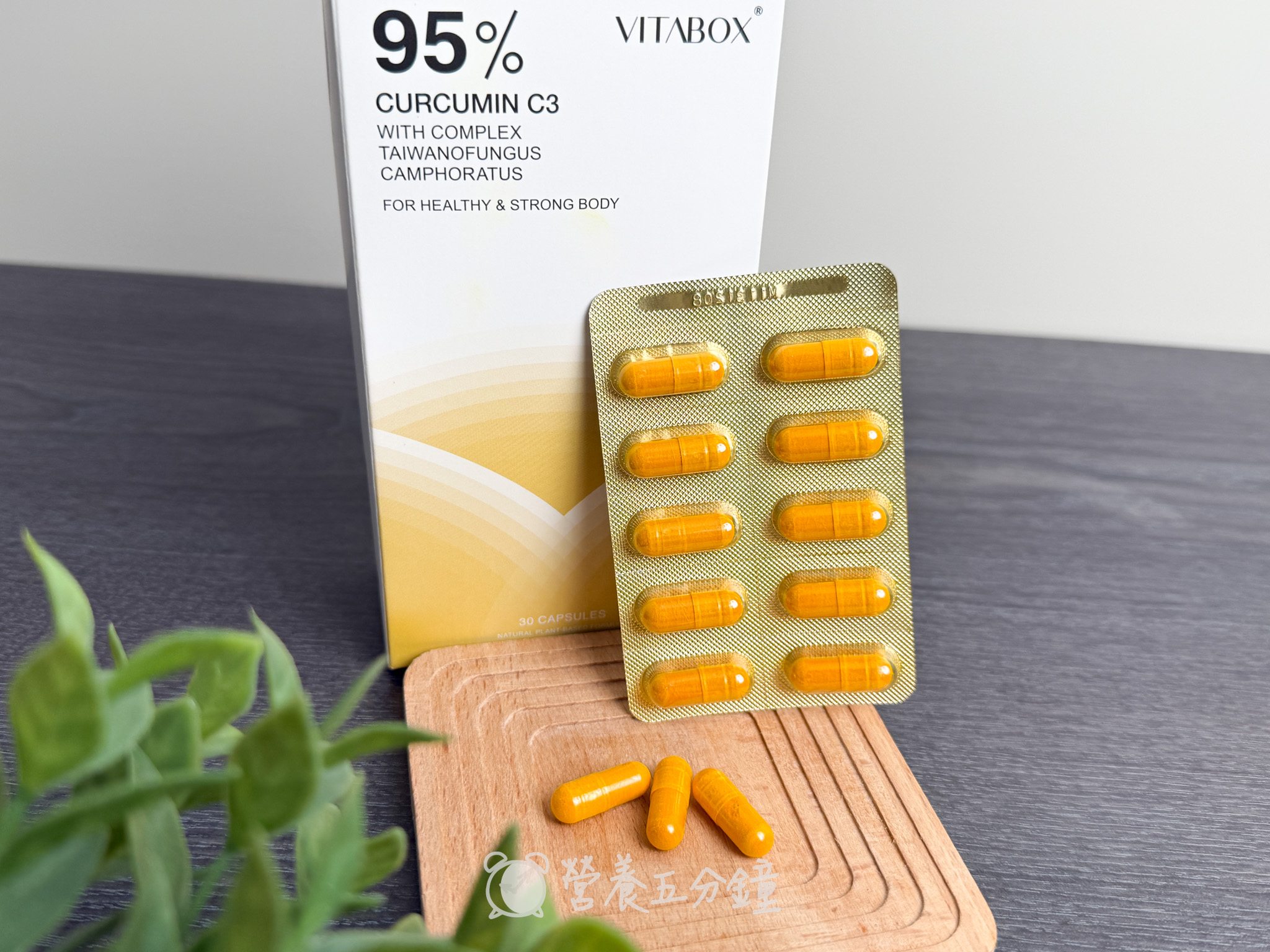 護肝保健品推薦:【Vitabox】養護專科美國專利 95% C3 超級薑黃素+牛樟芝子實體